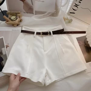 2025 spring summer new shorts fashion women a line loose pocket korean style y2k short casual streetwear communte female clothes