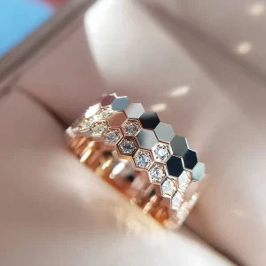huitan fashion simple design women rings for wedding low key rose gold color/silver color female engagement finger ring jewelry