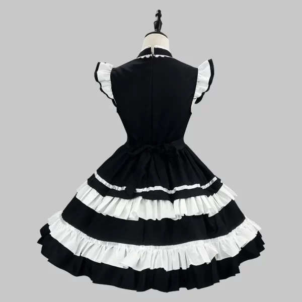 chinese qipao maid dress vintage cheongsam lolita cosplay costume,servant uniform for women