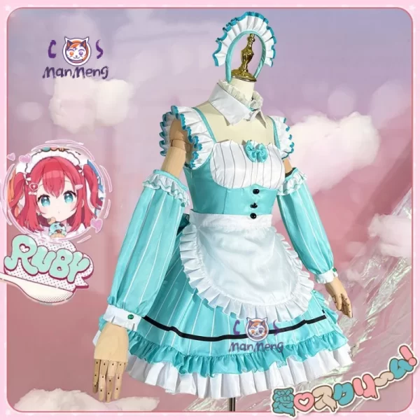 wakana shiki uehara ayumu ruby kurosawa lovelive!sunshine!!aiscream cosplay costume halloween sweet maid lolita girl dress