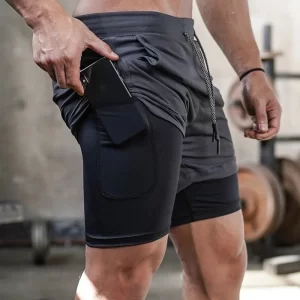 camo running shorts men gym sports shorts 2 in 1 quick dry workout training gym fitness jogging short pants summer men shorts