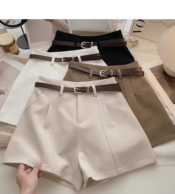 2025 spring summer new shorts fashion women a line loose pocket korean style y2k short casual streetwear communte female clothes