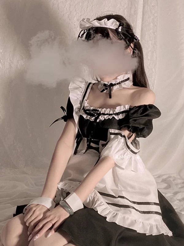 low chest maid costume lolita sexy lolita anime cute japanese soft girl suit genshin impact cosplay blessing of inhabitants use