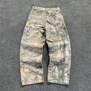 washed camouflage pants american style branches vintage wide leg loose straight jeans summer cross border 2025 khatar