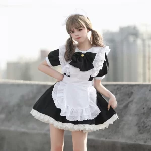 lolita servant apron dress japanese anime show cosplay costume high quality maid lady stage uniform