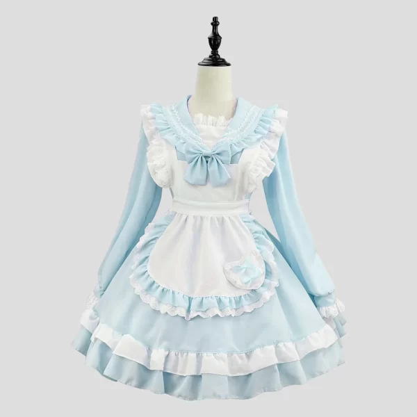 cute academy sailor lolita long sleeve maid dress costumes cosplay school maid dress for waitress maid party costumes s 5xl