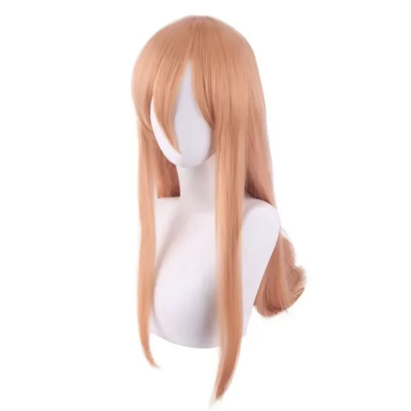 anime chainsaw man power cosplay wigs girls headwear halloween dress up party masquerade costumes accessories