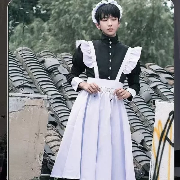 maid lolita dress uniform cos male servant uniform cosplay cute school uniform lolita two dimensional japanese maid cosplay
