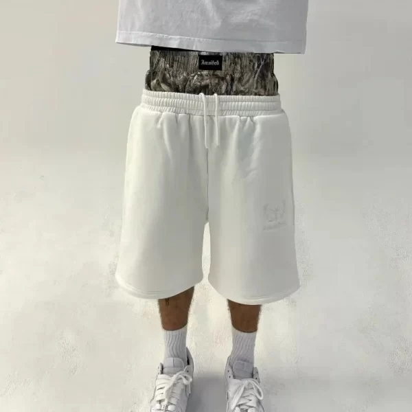 2025 new summer y2k retro shorts camouflage pattern double waist embroidered streetwear men women harajuku hip hop sports shorts