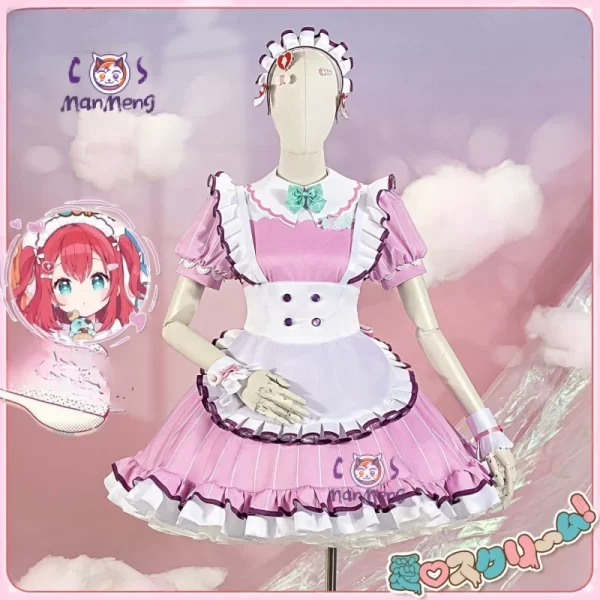 wakana shiki uehara ayumu ruby kurosawa lovelive!sunshine!!aiscream cosplay costume halloween sweet maid lolita girl dress