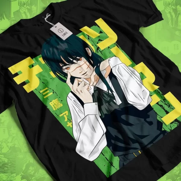 asa mitaka chainsaw man shirt, chainsawman, anime shirt