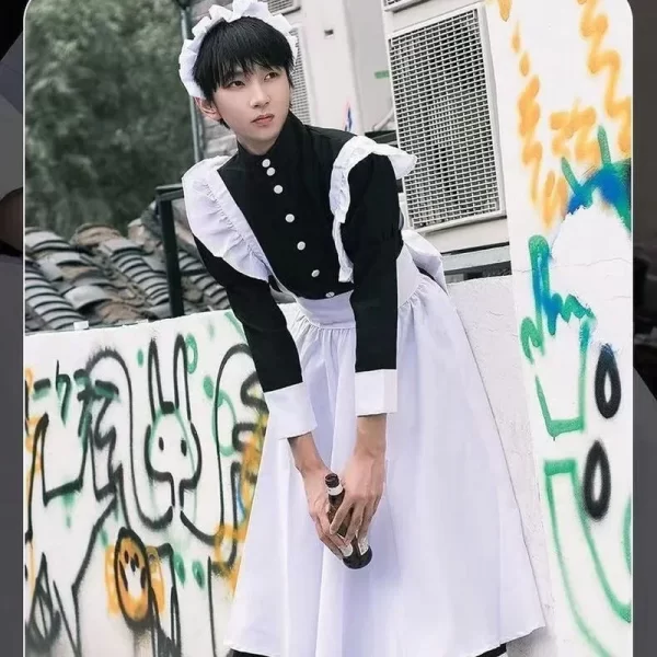 maid lolita dress uniform cos male servant uniform cosplay cute school uniform lolita two dimensional japanese maid cosplay