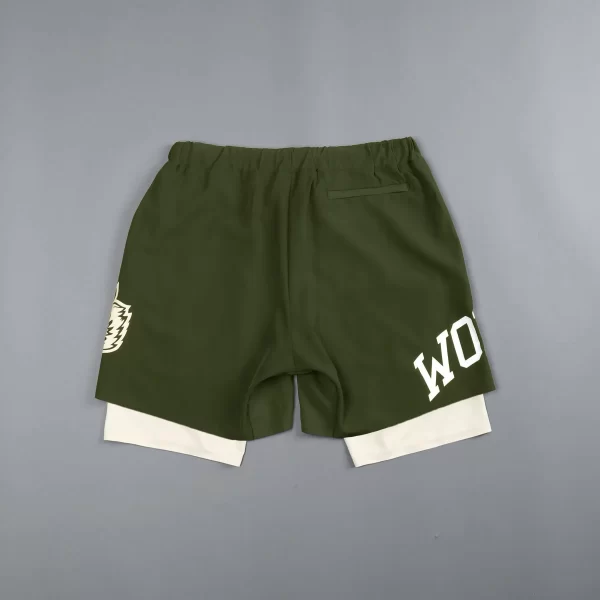 2024 new breathabledouble layersport shorts gym fitness bodybuilding workout quick dry beach 2 in 1 shorts male running shorts