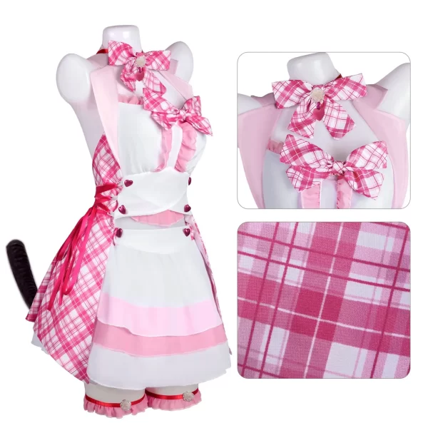 vanilla chocola cosplay anime game nekopara costume wig new idol catgirl maid dress women sexy suit halloween party disguise