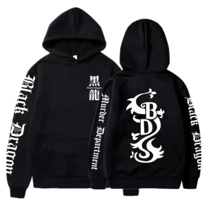men women tokyo revengers anime hoodies black dragon graphic printed hooded plus size sweatshirt harajuku pullover clothing