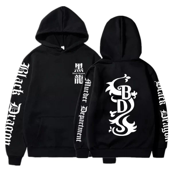 men women tokyo revengers anime hoodies black dragon graphic printed hooded plus size sweatshirt harajuku pullover clothing