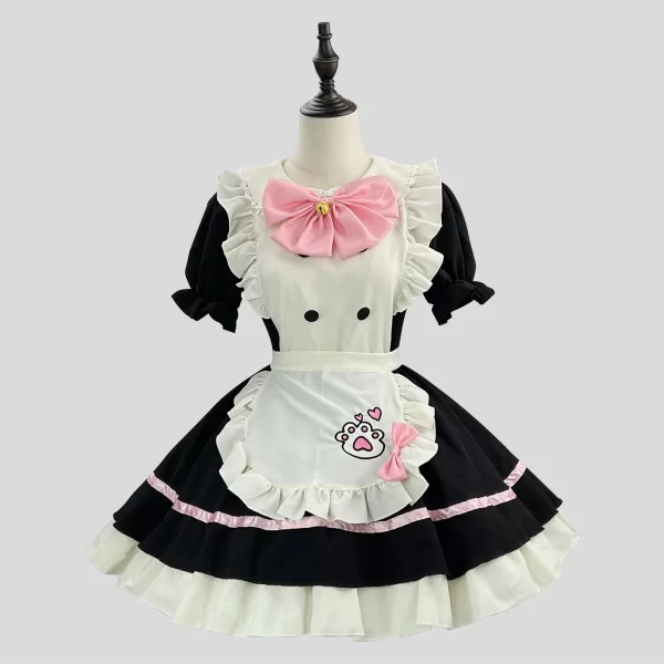 adorable maid cosplay lolita costume for women halloween performance outfit