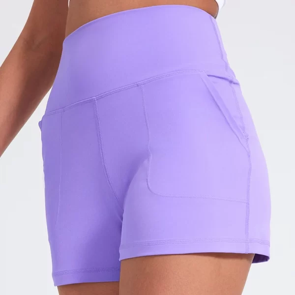 casual yoga shorts pocket short high waist running shorts gym exercise running fitness tennis sports shorts