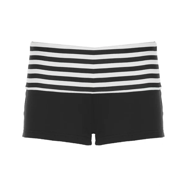 fold over striped shorts knitted low waist casual women y2k tiny shorts summer basic high street short pants skinny