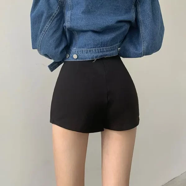 sexy split shorts skirt women's office ladies suit skirt summer new black mini a line pants skirt high waist wide leg shorts