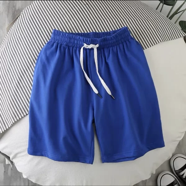 men solid casual swim sports shorts swimwear quickly dry surf beach board elastic waist swim pants surffing shorts
