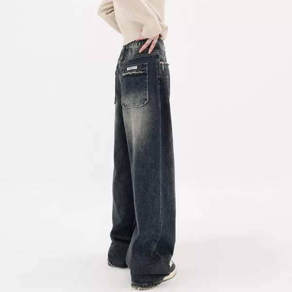 harajuku y2k loose jeans women's streetwear retro fashion high waisted pants high street loose wide leg denim pants women
