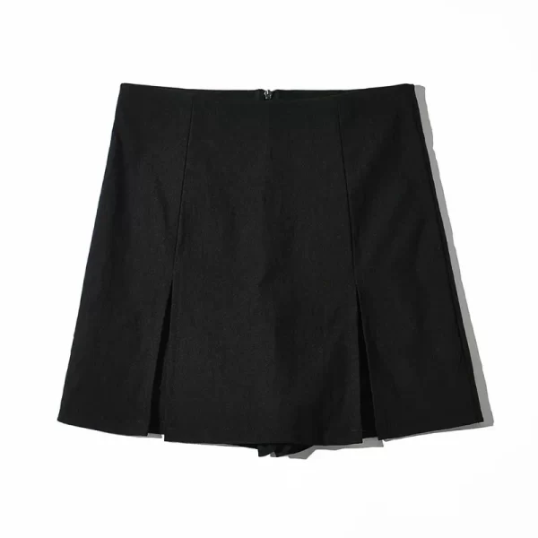 sexy split shorts skirt women's office ladies suit skirt summer new black mini a line pants skirt high waist wide leg shorts