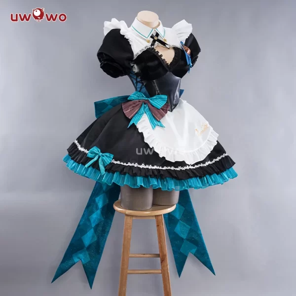 last batch uwowo lynette cosplay game genshin impact fanart lynette maid cosplay costume with bow maid dress