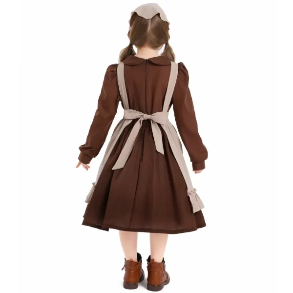 kids halloween maid dress vintage victorian poor girl cosplay costume colonial orphan outfits cosplay costumes