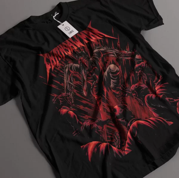 chainsaw man shirt makima power tshirt poshita t shirt denji anime manga tee asa