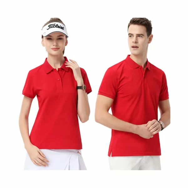 summer top new lapel solid color shirt short sleeve casual business fashion breathable and comfortable polo shirt group uniform