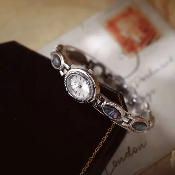 ladies watch luxury elegant colourful shell bracelet dress gift fashion stylish small oval dial women quartz watches
