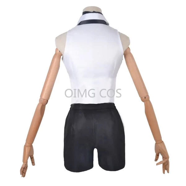chainsaw reze cosplay costume outfits shirt tie short wig neck ring women anime uniform halloween