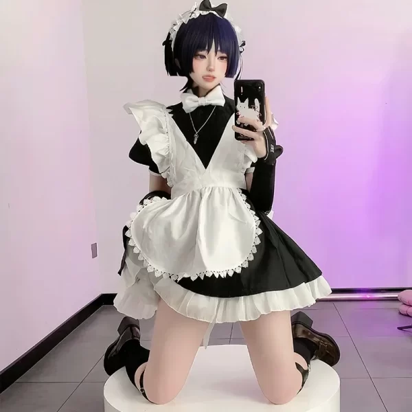 【wetrose】in stock wanderer maid cosplay costume genshin impact fanart doujin scaramouche kunikuzushi balladeer full set