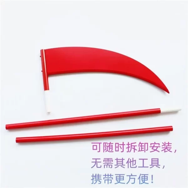 anime chainsaw man power cosplay red sickle weapon power horn chainsaw man accessories halloween christmas party character props