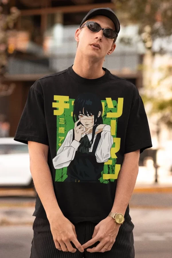 asa mitaka chainsaw man shirt, chainsawman, anime shirt