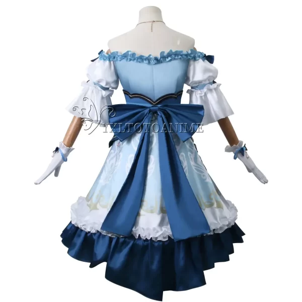 nilou new cosplay costume genshin impact cosplay costume lolita daily wear blue dress maid carnival uniform party suit