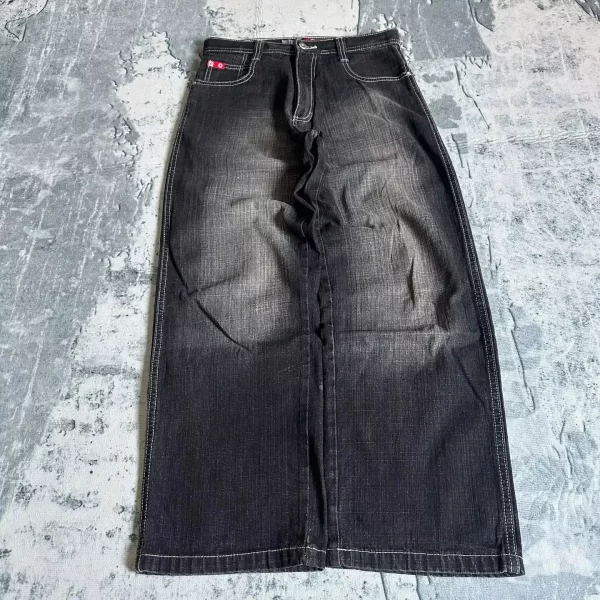 american fashion hip hop joker oversized jeans women street y2k new clearance spot hot mopping wide leg pants unisex loose jeans