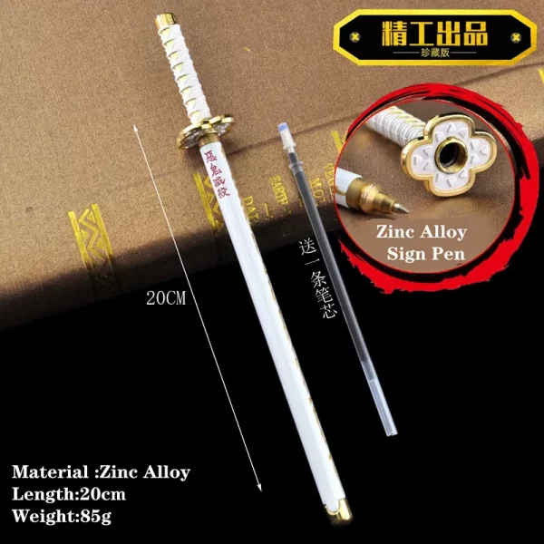 17 styles japan demon model gel pen 0.5mm black refill cosplay prop kid student gift kimetsu no yaiba weapon sword