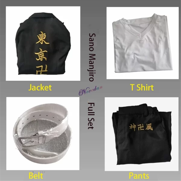 anime tokyo manjiro sano cosplay costume wig tokyo manji gang president llaveros embroidery jacket halloween party