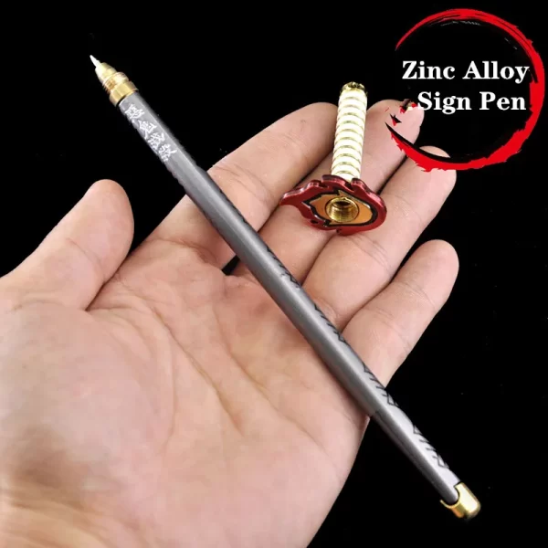 17 styles japan demon model gel pen 0.5mm black refill cosplay prop kid student gift kimetsu no yaiba weapon sword