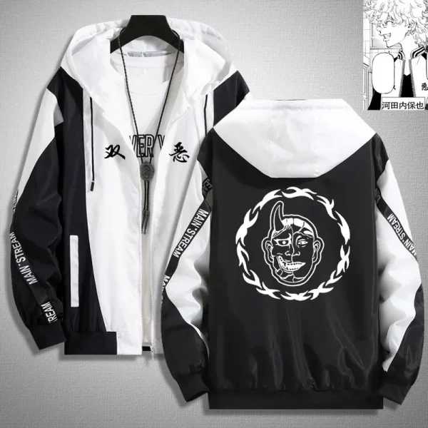 cosplay revengers costume jacket uniform harajuku kawata nahoya kawata soya men's zip coat autumn sweatshirt hoodie