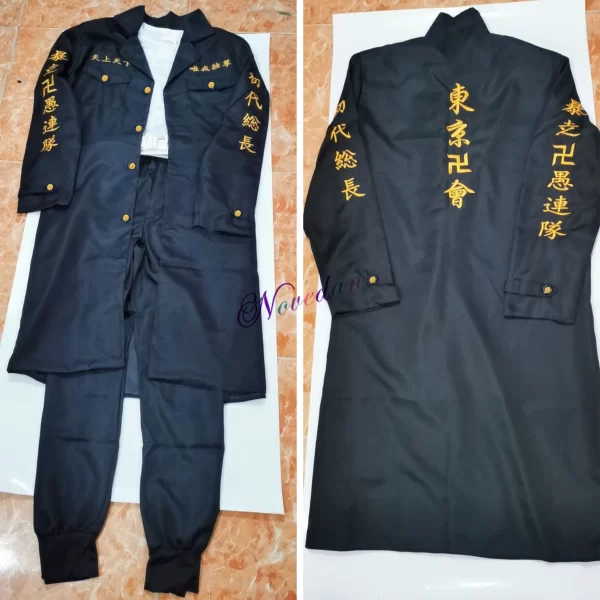anime tokyo manjiro sano cosplay costume wig tokyo manji gang president llaveros embroidery jacket halloween party