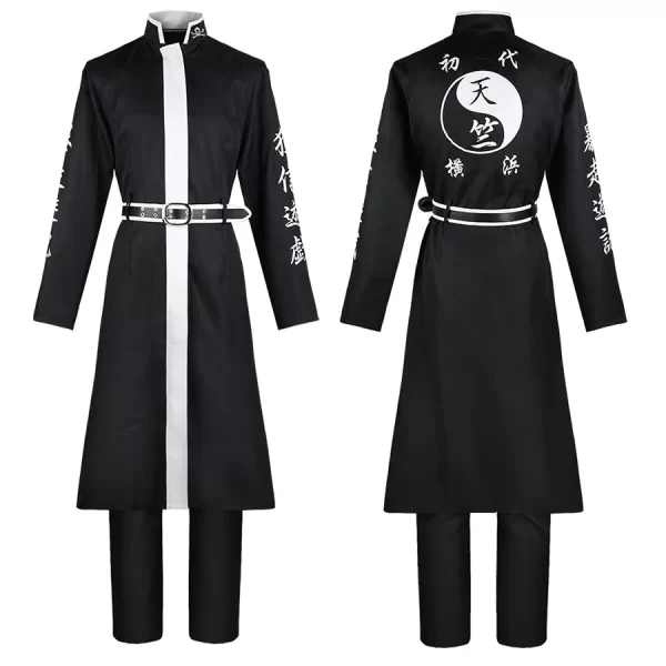 anime tokyo revengers cosplay kurokawa izana rindo haitani cosplay costume trench coat red black uniform halloween party outfits