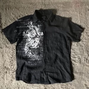 y2k black shirt affliction retro t shirt harajuku men skull holy writ letter printing tee fashion gothic short sleeves tops