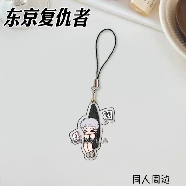 japanese anime tokyo revengers manjiro sano anime peripherals creative design acrylic pendant mobile phone decoration gift