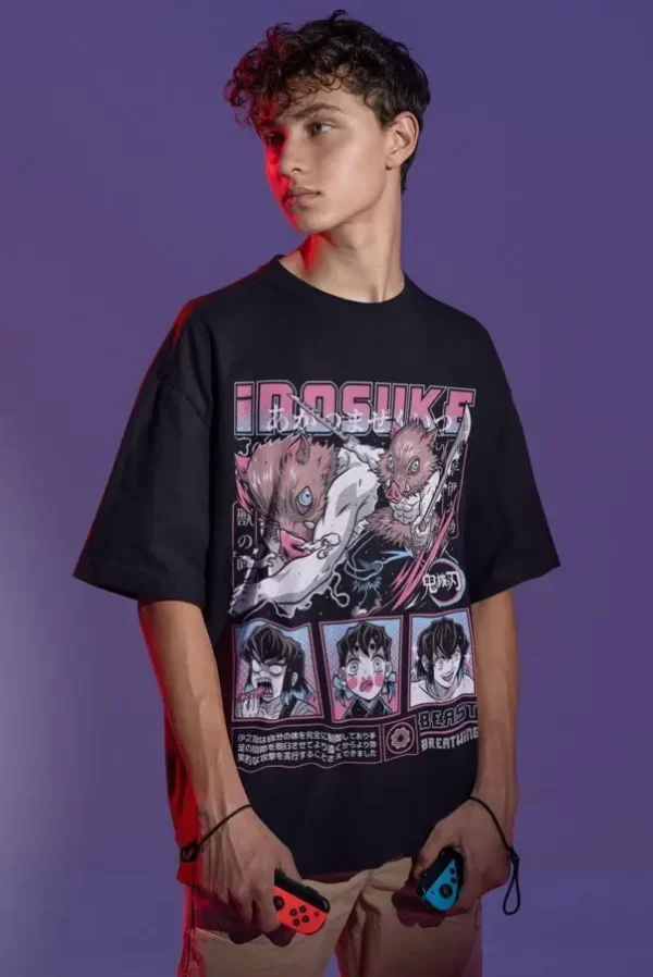 inosuke t shirt demon slayer kimetsu no yaiba anime manga gift shirt all size