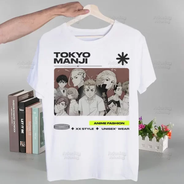 tokyo revengers sano manjiro men hip hop t shirt harajuku hinata japanese anime tshirts short sleeve casual t shirt tops tees