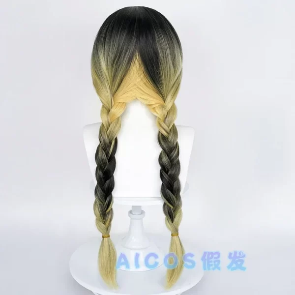 anime tokyo revengers haitani ran cosplay wig tenjiku rokuhara tandai 2 braids synthetic hair costumes