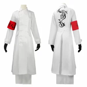 2025 new anime tokyo revengers cosplay costume seishu inui kokounoi hajime white uniform set black dragons unif a loving family